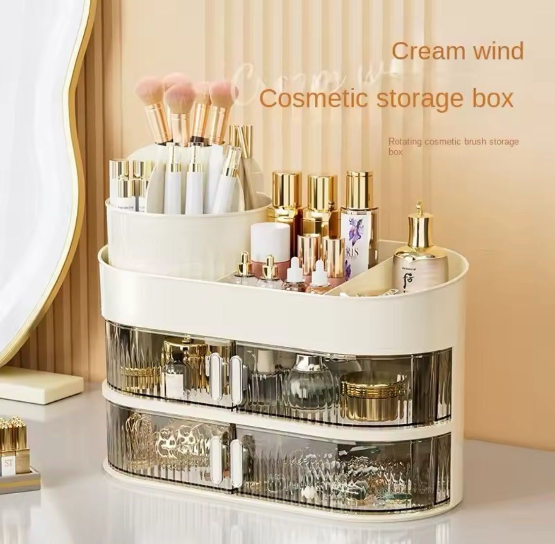 3Layer Cosmetic Organizer, 360-degree Rotating Makeup Organizer, Fashion Crystal Display Stand, Regular Cosmetic Jewellery Organizer 3Layer Cosmetic Organizer, 360-degree Rotating Makeup Organizer, Fashion Crystal Display Stand, Regular Cosmetic Jewellery Organizer